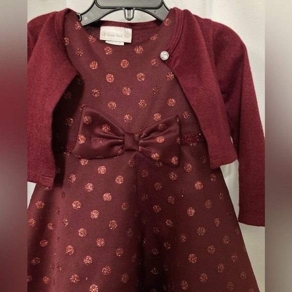 Toddler SWEET HEART ROSE  Dress with matching Shrug 2T FLAWLESS - Picture 8 of 10